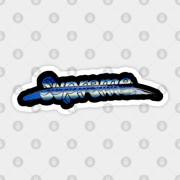 Supreme chrome logo sticker sales